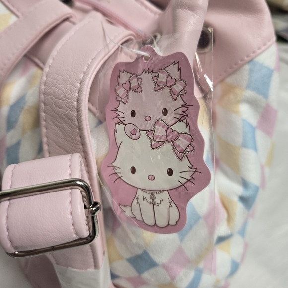 NEW Vintage Y2K Sanrio Charmy Kitty kawaii bucket bag backpack RARE - Picture 6 of 15